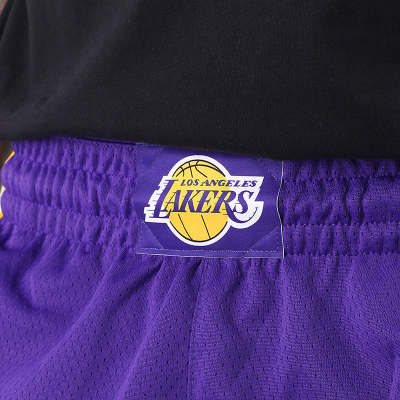 мужские фиолетовые шорты  Jordan Lakers Statement Edition 2020 NBA Swingman Short CV9564-504 - цена, описание, фото 2